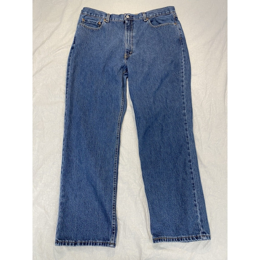 Levis 550‎ Relaxed Fit Jeans Mens 40x32 Blue Denim Red Tab Classic